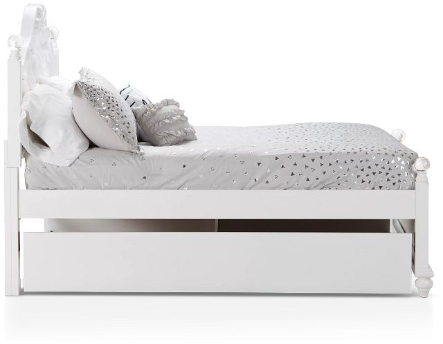 Alana White Uph Poster Trundle Bed (3)
