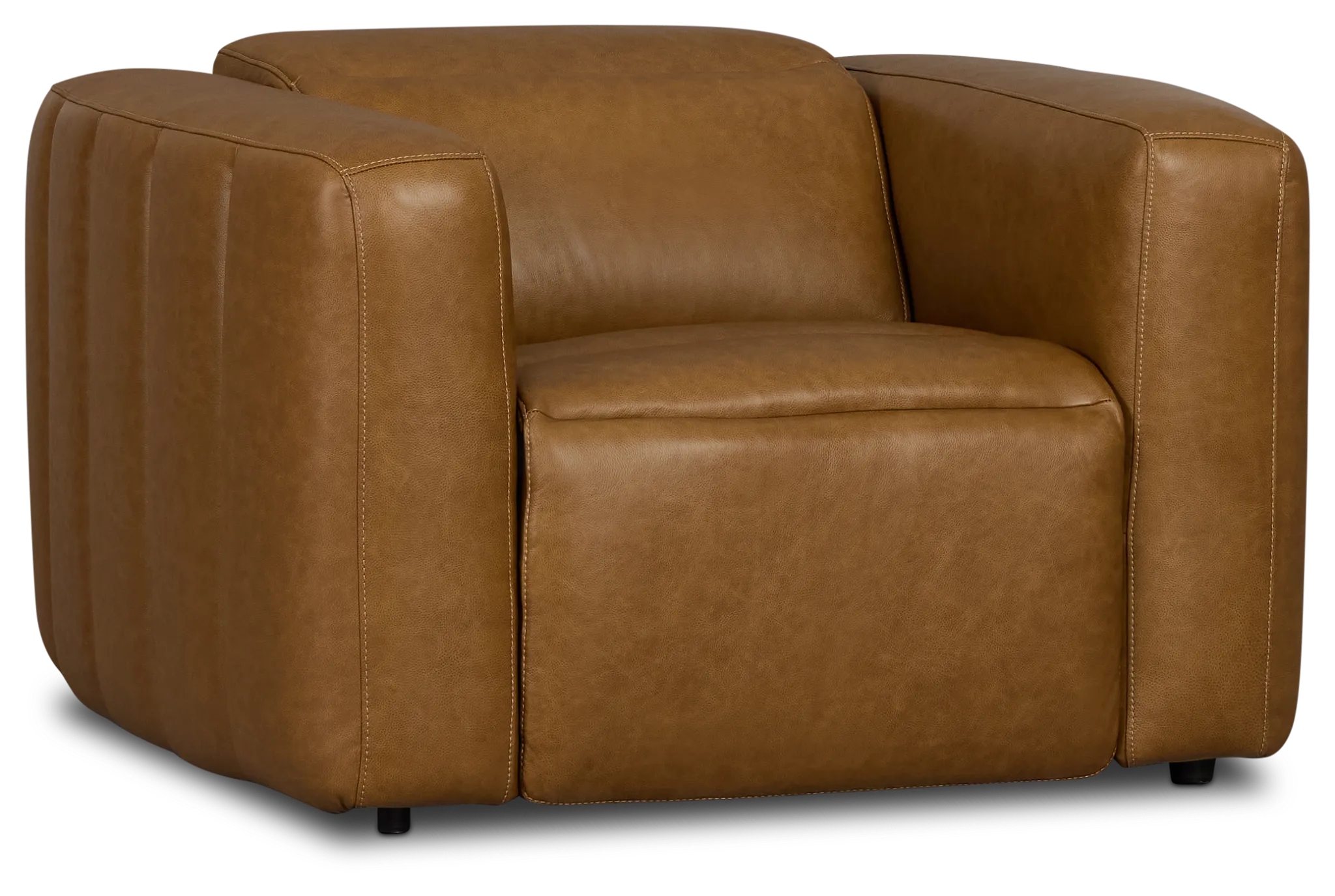 Jace Medium Brown Lthr/vinyl Power Recliner
