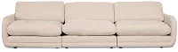 Jules Ivory Velvet 3 Piece Modular Sofa