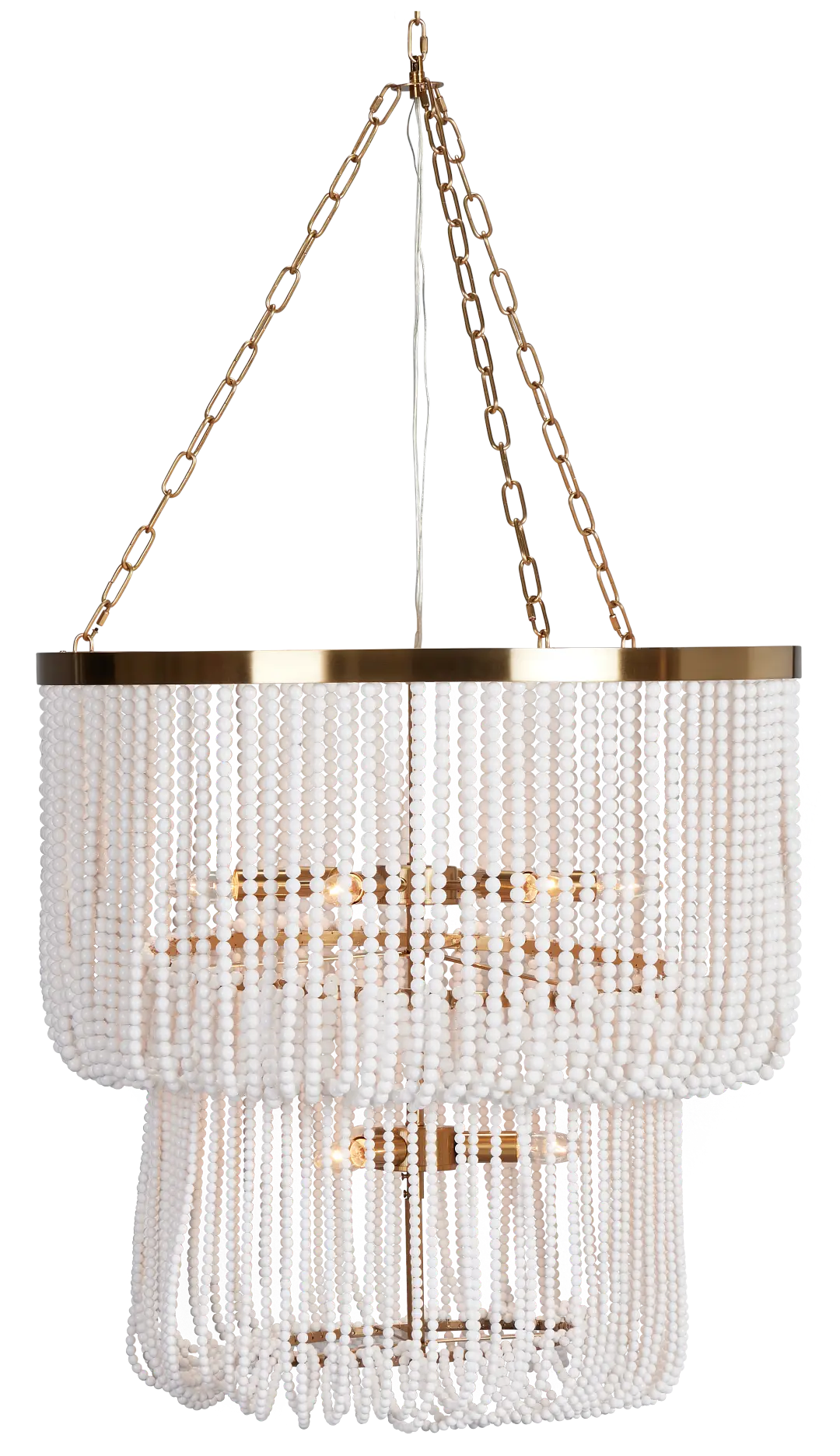Pipa White Acrylic Chandelier Pipa White Acrylic Chandelier