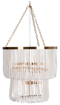 Pipa White Acrylic Chandelier