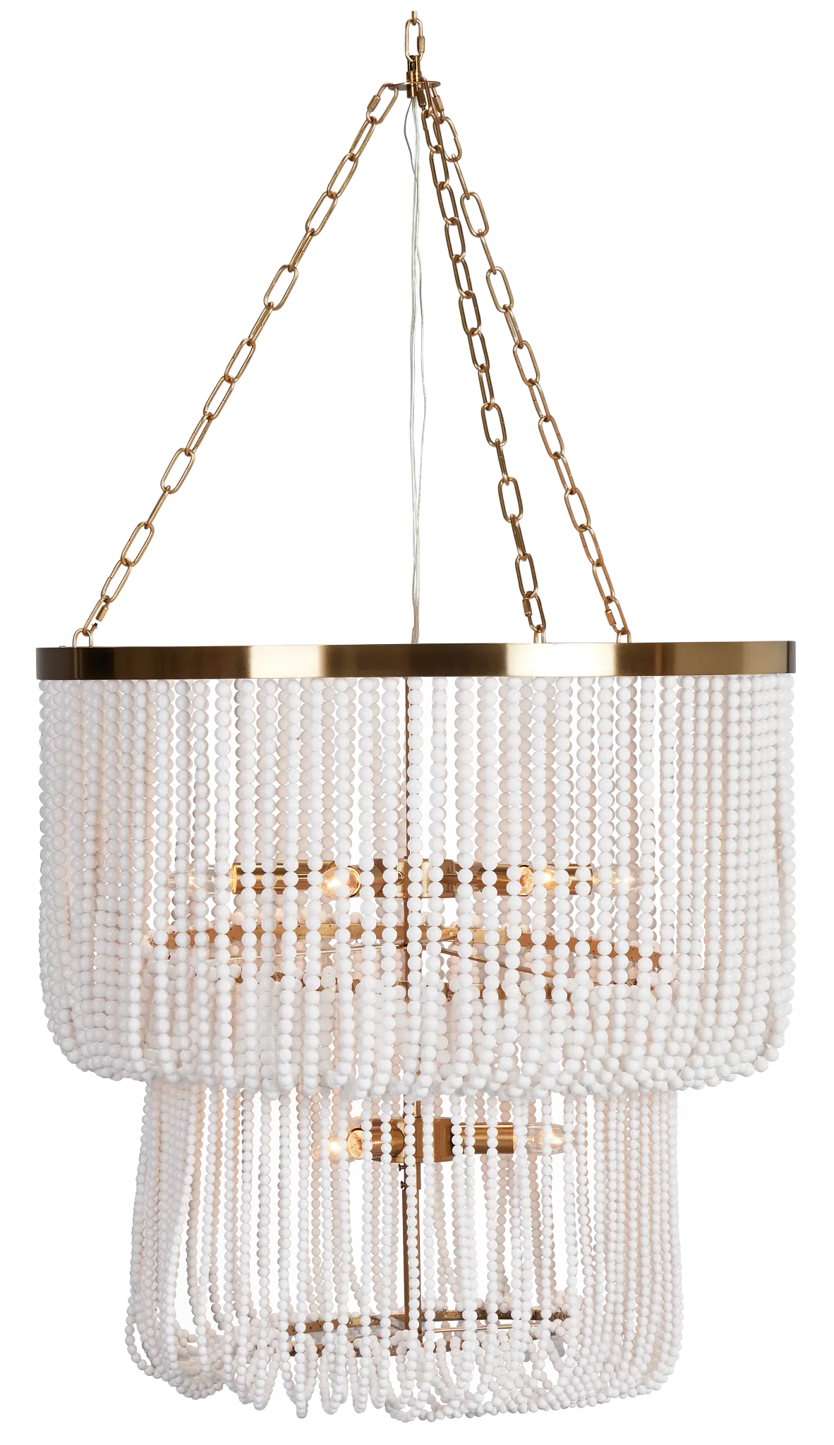 Pipa White Acrylic Chandelier Pipa White Acrylic Chandelier