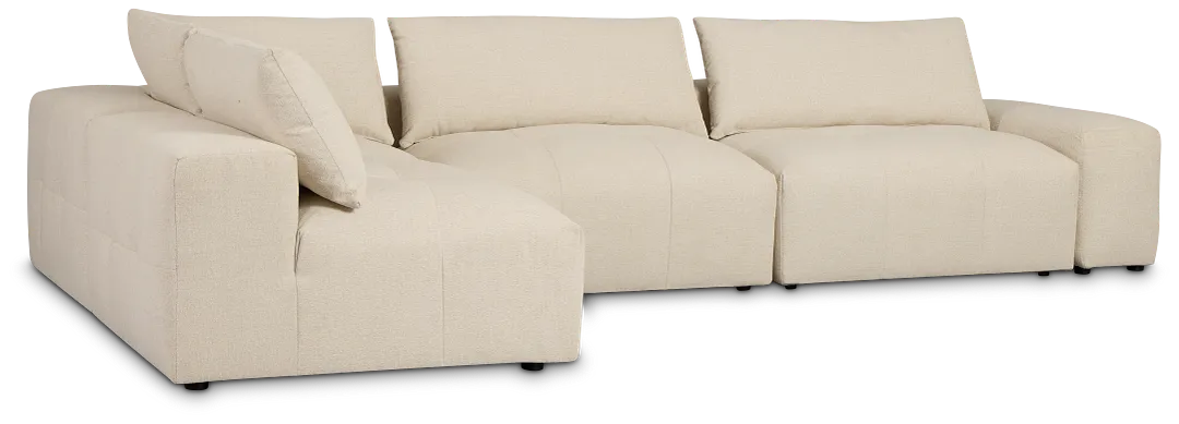 Remi Light Beige Fabric 5-piece Modular Sectional