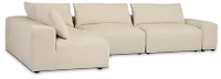 Remi Light Beige Fabric 5-piece Modular Sectional