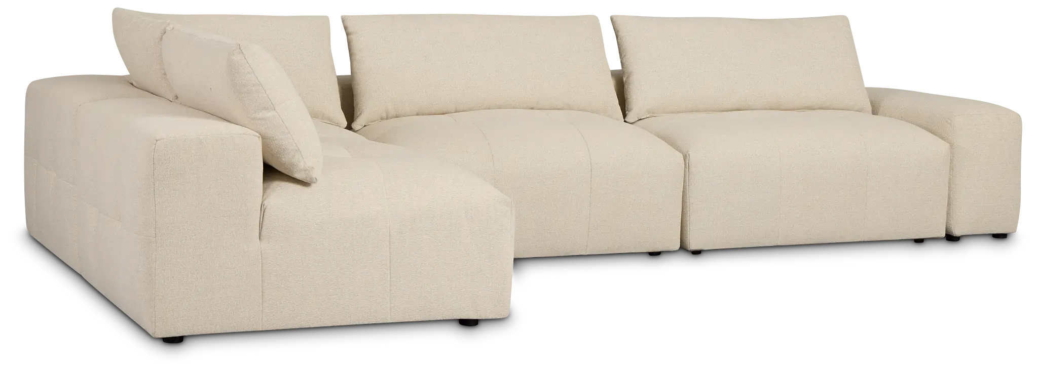 Remi Light Beige Fabric 5-piece Modular Sectional Remi Light Beige Fabric 5-piece Modular Sectional