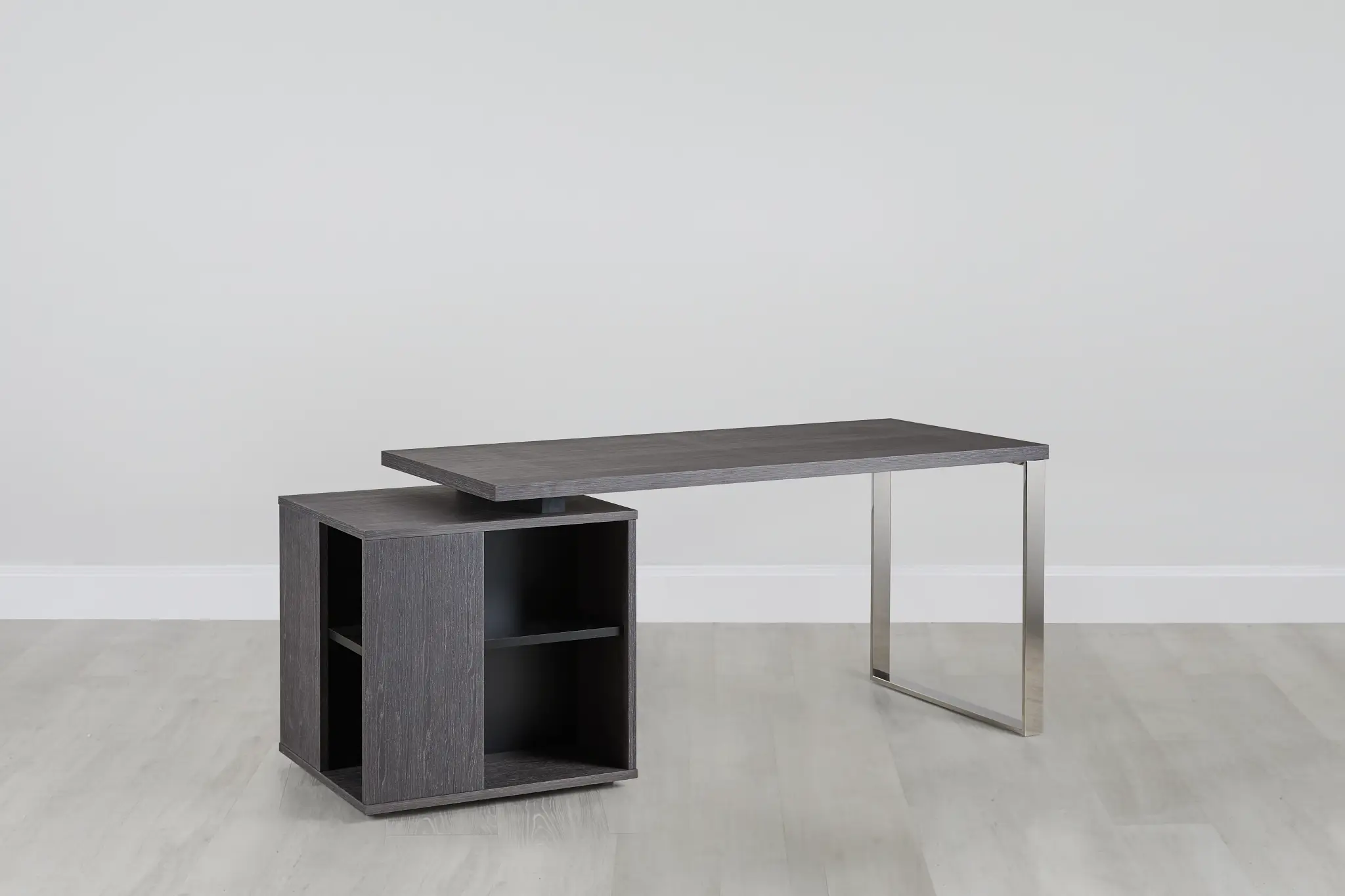 Vancouver Dark Gray Storage Desk Vancouver Dark Gray Storage Desk
