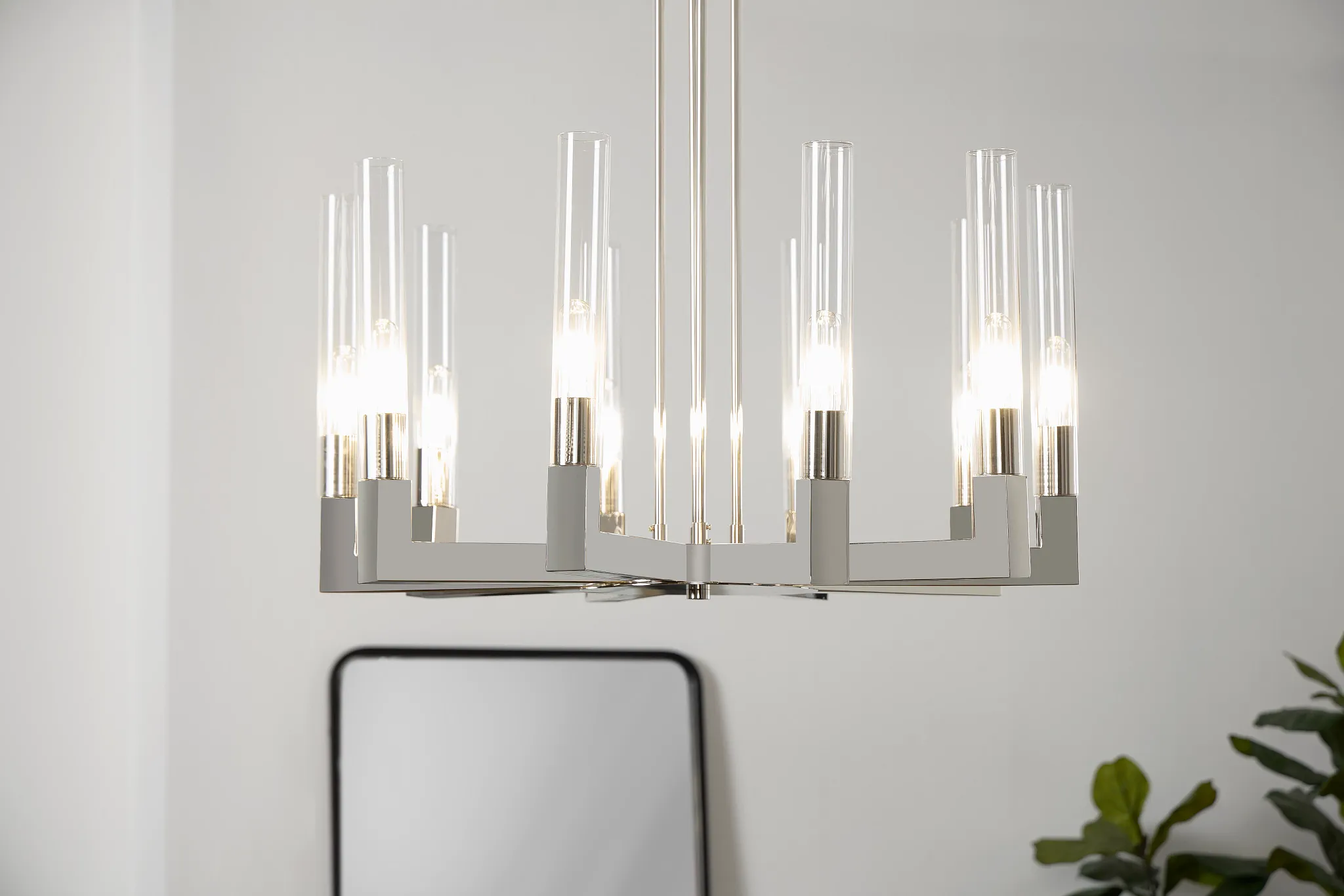 Lucia Chrome Metal Chandelier