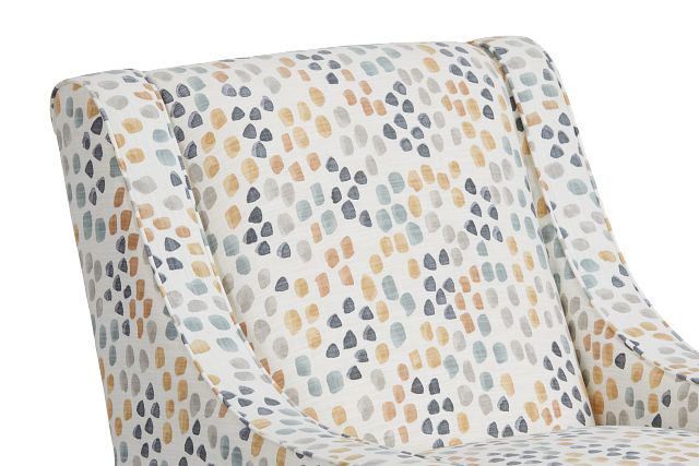 Pfeiffer Yellow Fabric Accent Chair (5)