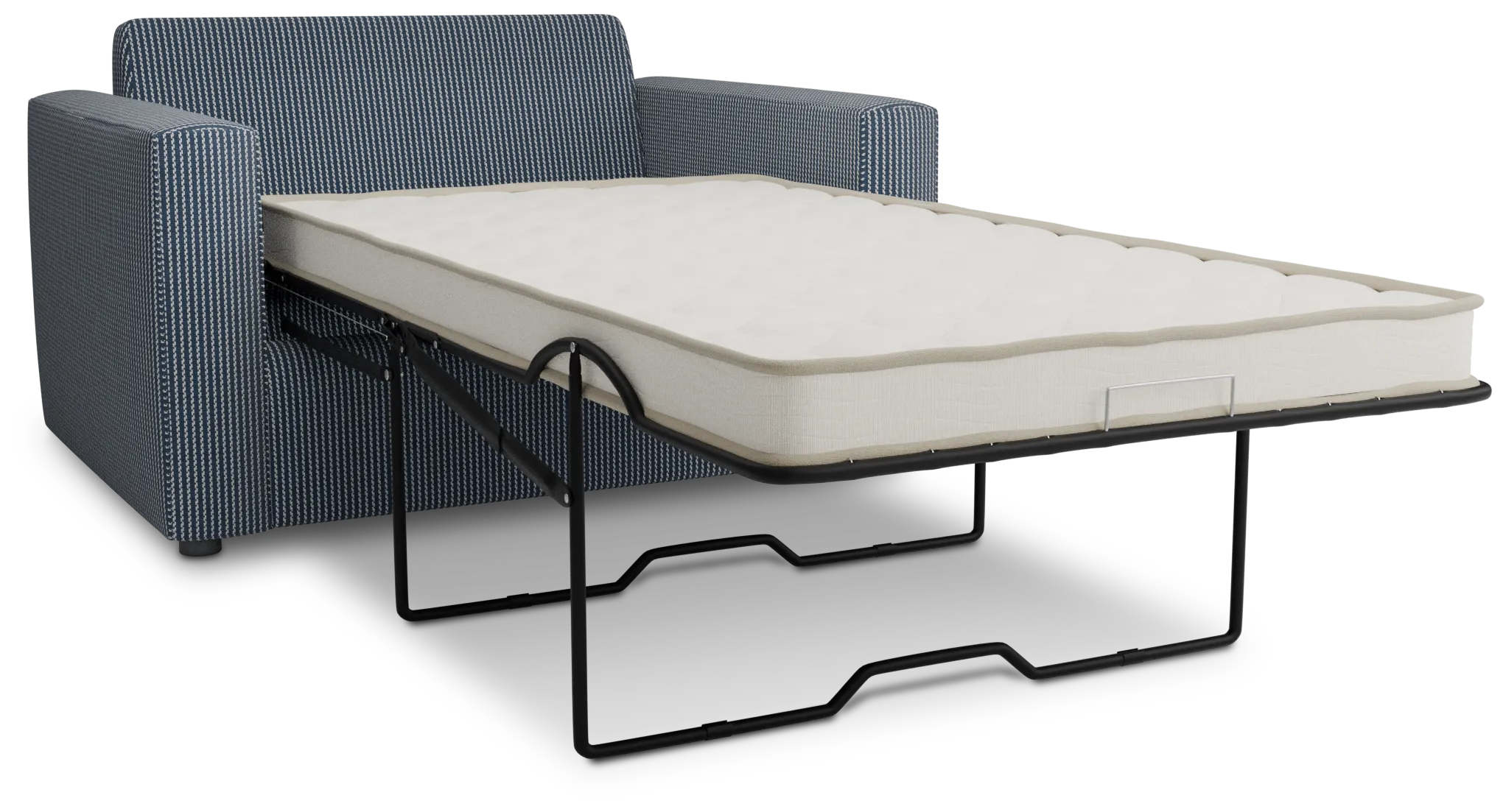 Siesta Lucy Navy Fabric Innerspring Sleeper