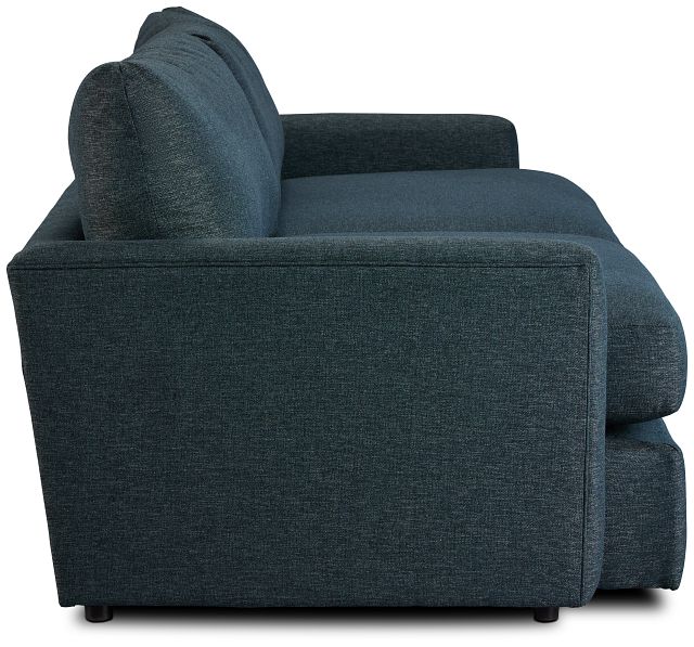 Noah Dark Blue Fabric Sofa