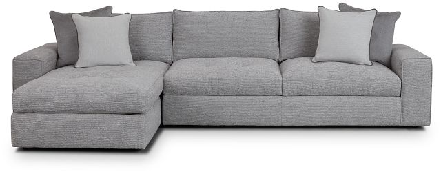 Nest Gray Fabric Left Chaise Sectional