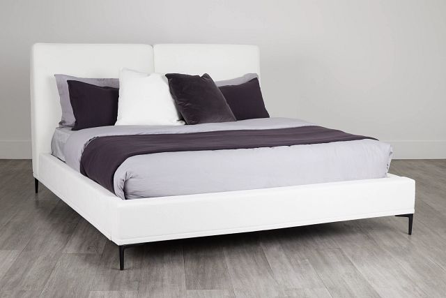 Emit Ivory Uph Panel Bed