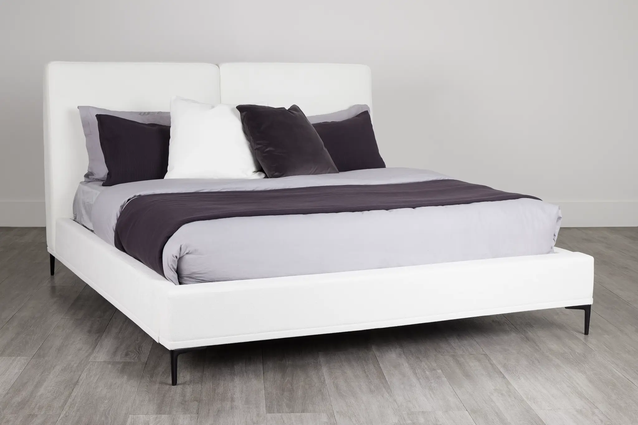 Emit Ivory Uph Panel Bed Emit Ivory Uph Panel Bed
