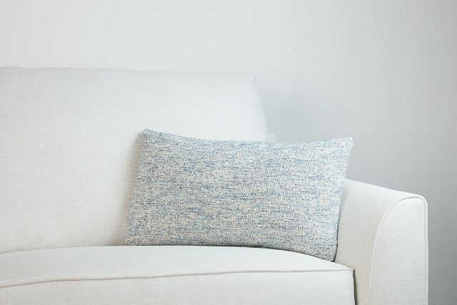 Baxter Light Blue Lumbar Accent Pillow