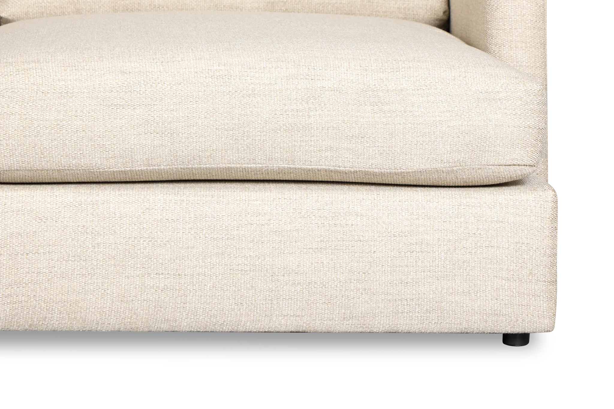 Maxwell Light Gray Fabric Small Right Chaise Sectional