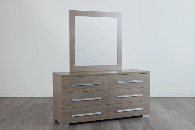 Lucca Gray Dresser & Mirror