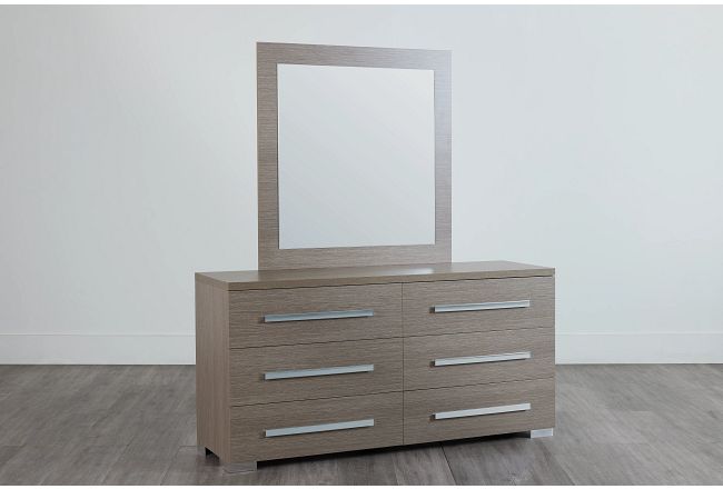 Lucca Gray Dresser & Mirror