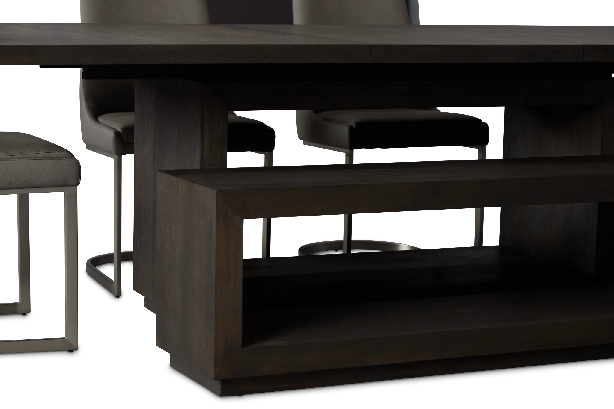 Madden Dark Tone Table, 4 Chairs & Bench Madden Dark Tone Table, 4 Chairs & Bench