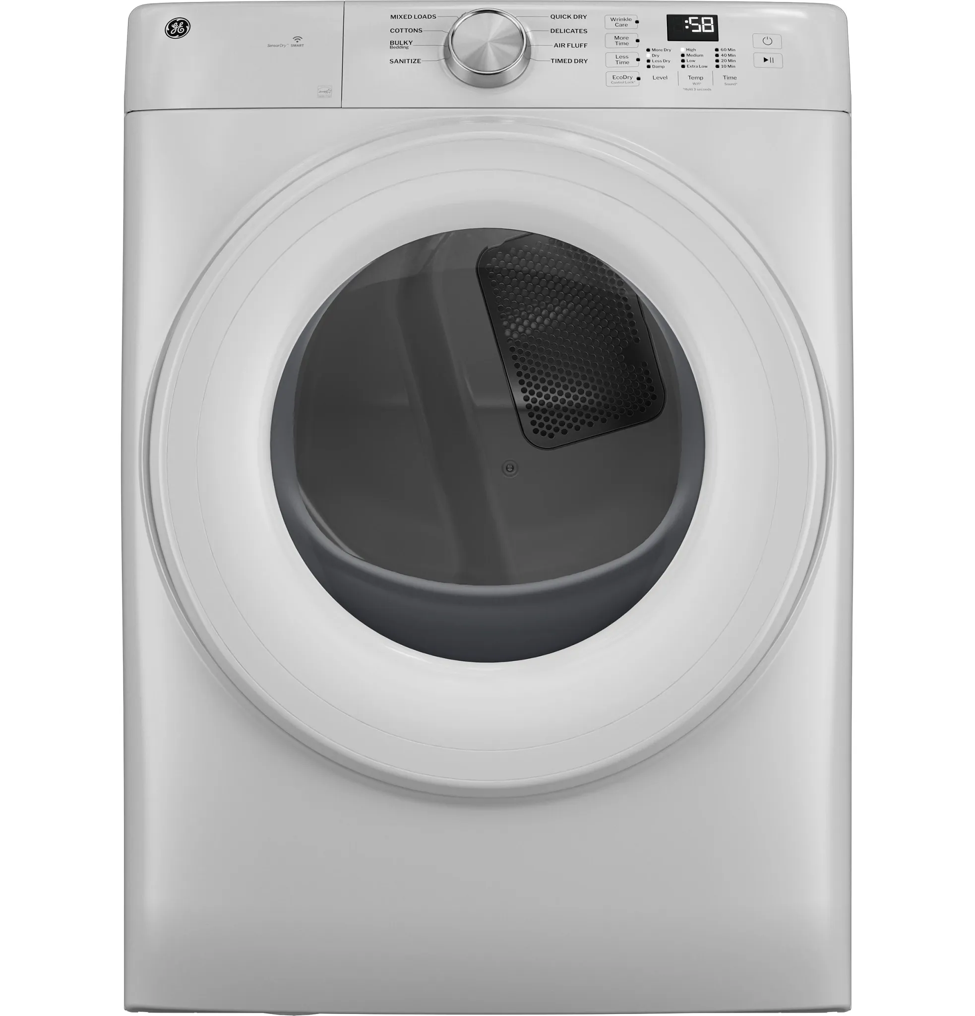 Ge 35 Series White Front Load Gas Dryer