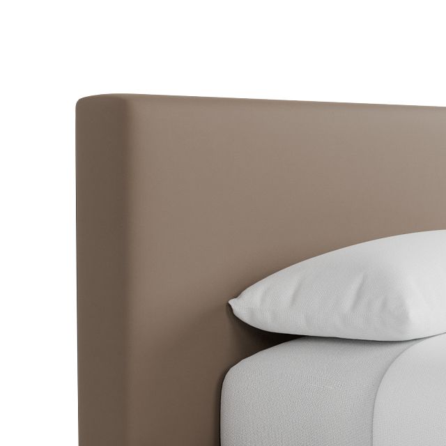 Grayton Joya Beige 44" Upholstered Platform Bed