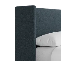 Captiva Elevation Dark Blue 48" Upholstered Shelter Bed
