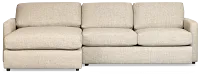 Maxwell Dark Gray Fabric Left Chaise Sectional