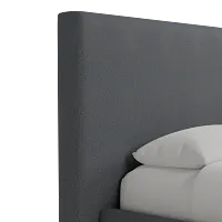 Grayton Delray Dark Gray 54" Upholstered Platform Bed