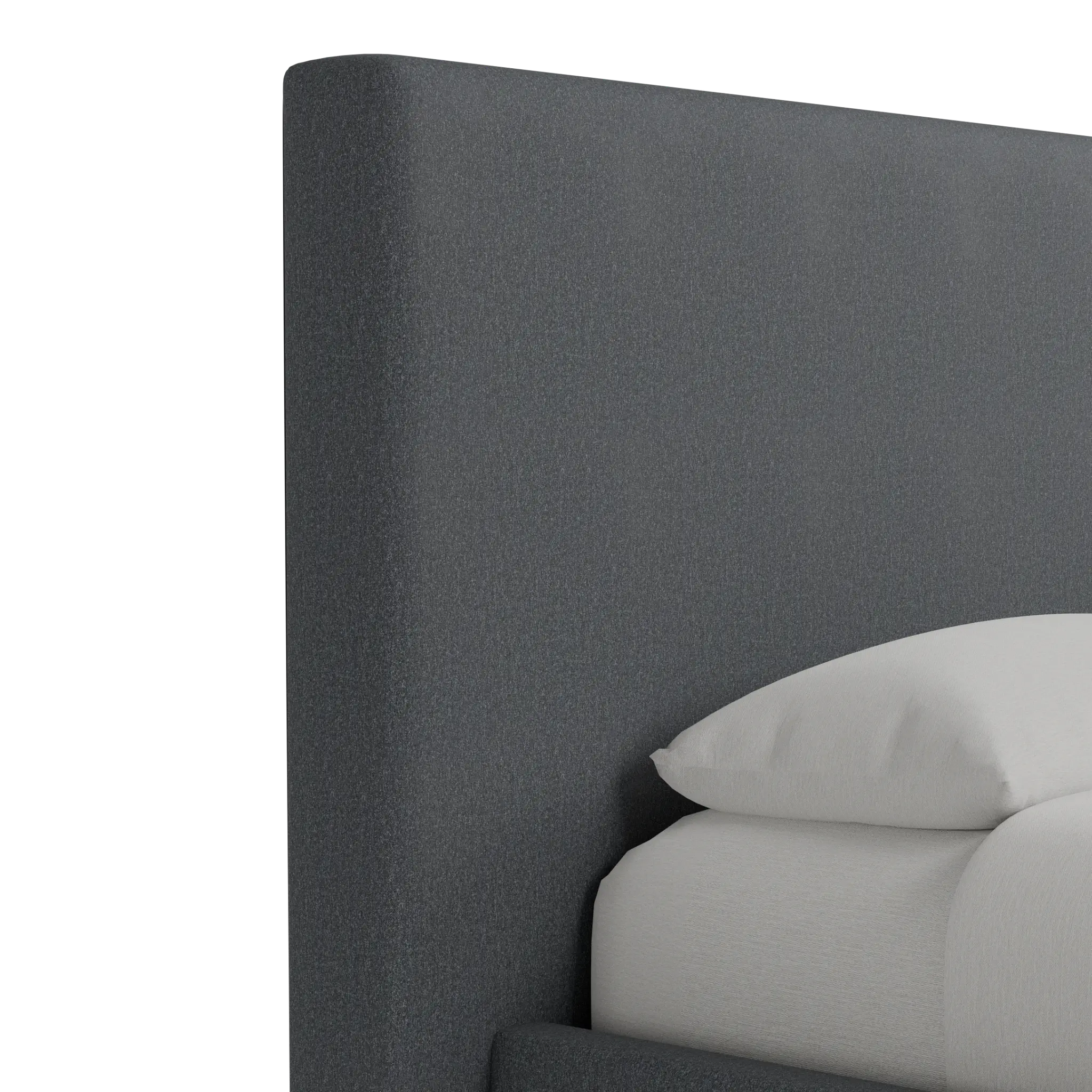 Grayton Delray Dark Gray 54" Upholstered Platform Bed Grayton Delray Dark Gray 54" Upholstered Platform Bed