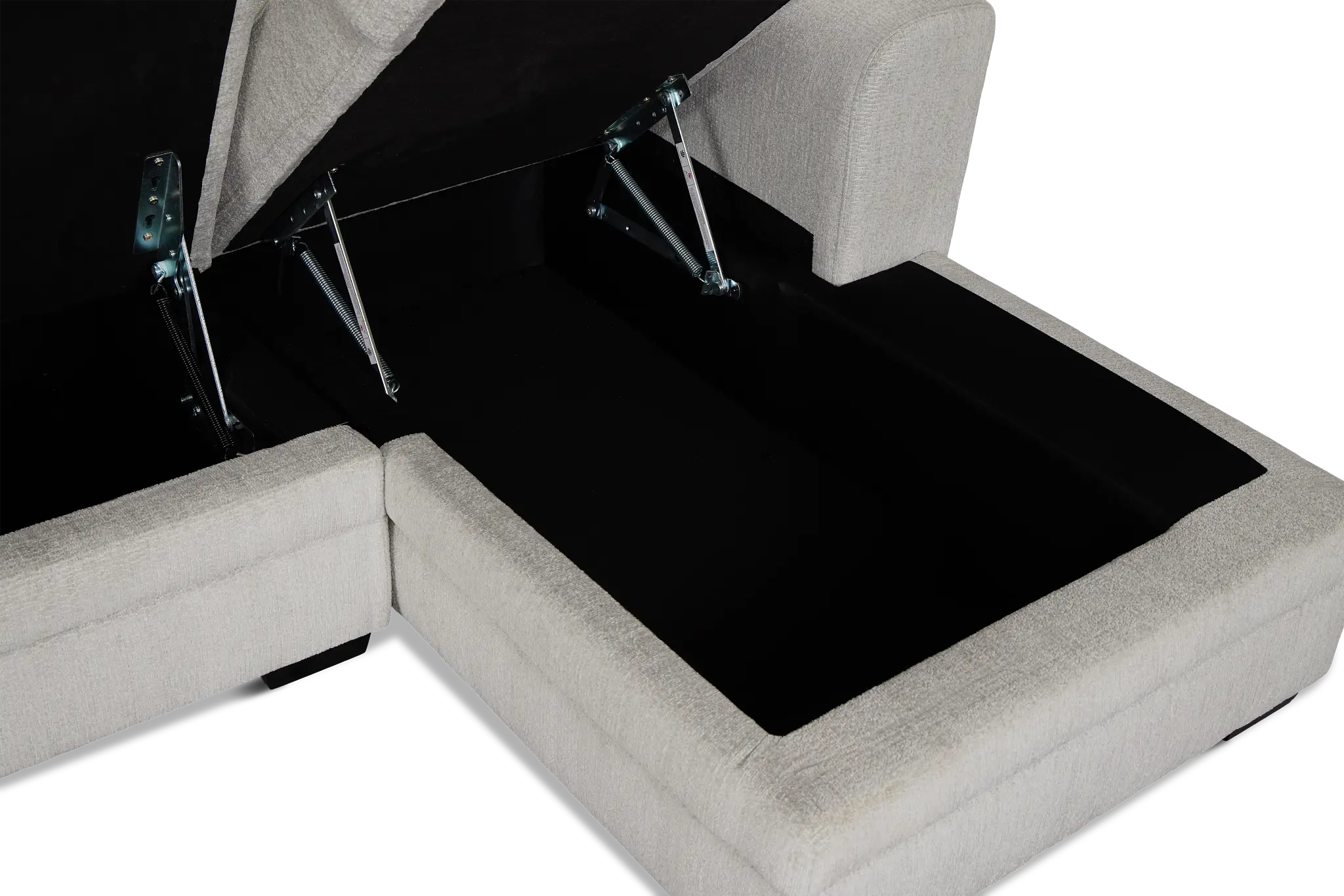 Everly Gray Fabric Right Chaise Storage Sectional Everly Gray Fabric Right Chaise Storage Sectional
