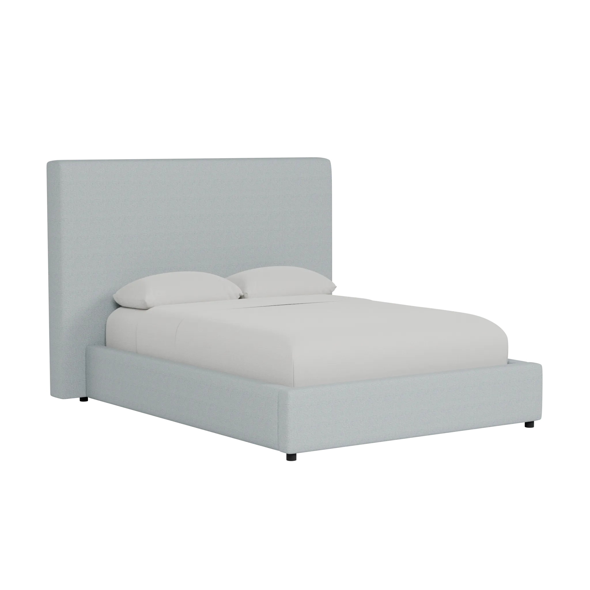 Grayton Natural Beauty Light Blue 54" Upholstered Platform Bed