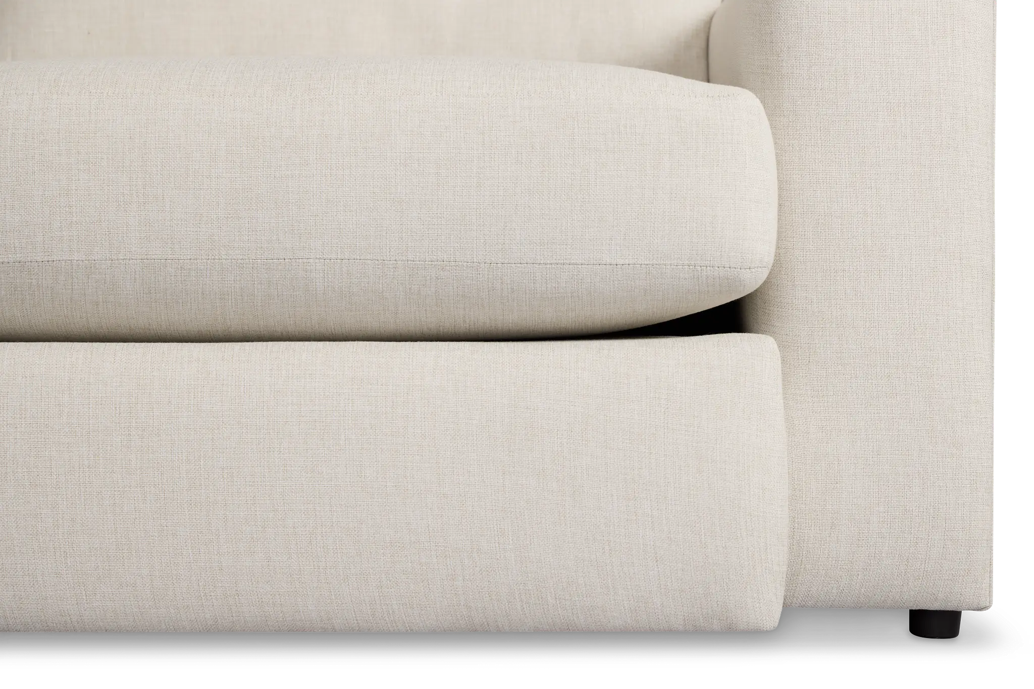 Brantley Light Beige Fabric Medium Two-arm Sectional Brantley Light Beige Fabric Medium Two-arm Sectional