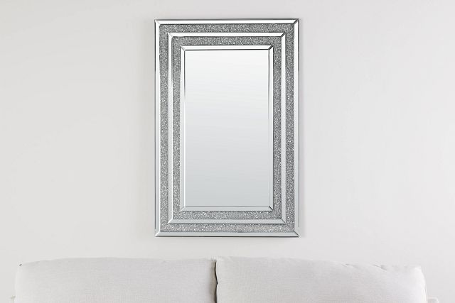 Juliet Silver Square Mirror