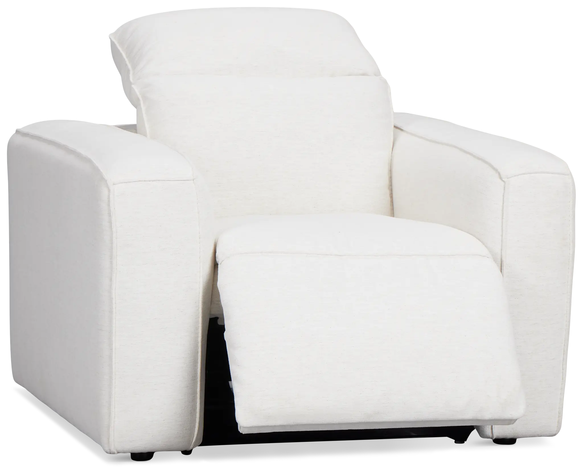 Ryland White Fabric Power Recliner With Power Headrest Ryland White Fabric Power Recliner With Power Headrest