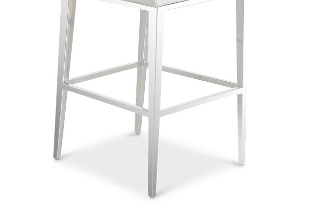 Alameda White 30" Upholstered Barstool