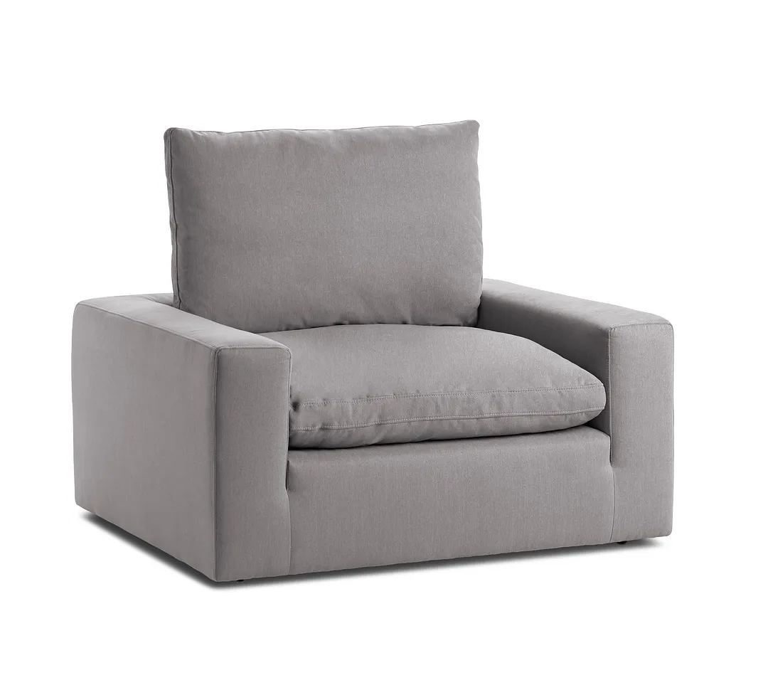 Nixon Light Gray Fabric Chair