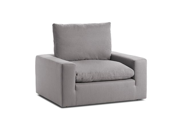 Nixon Light Gray Fabric Chair