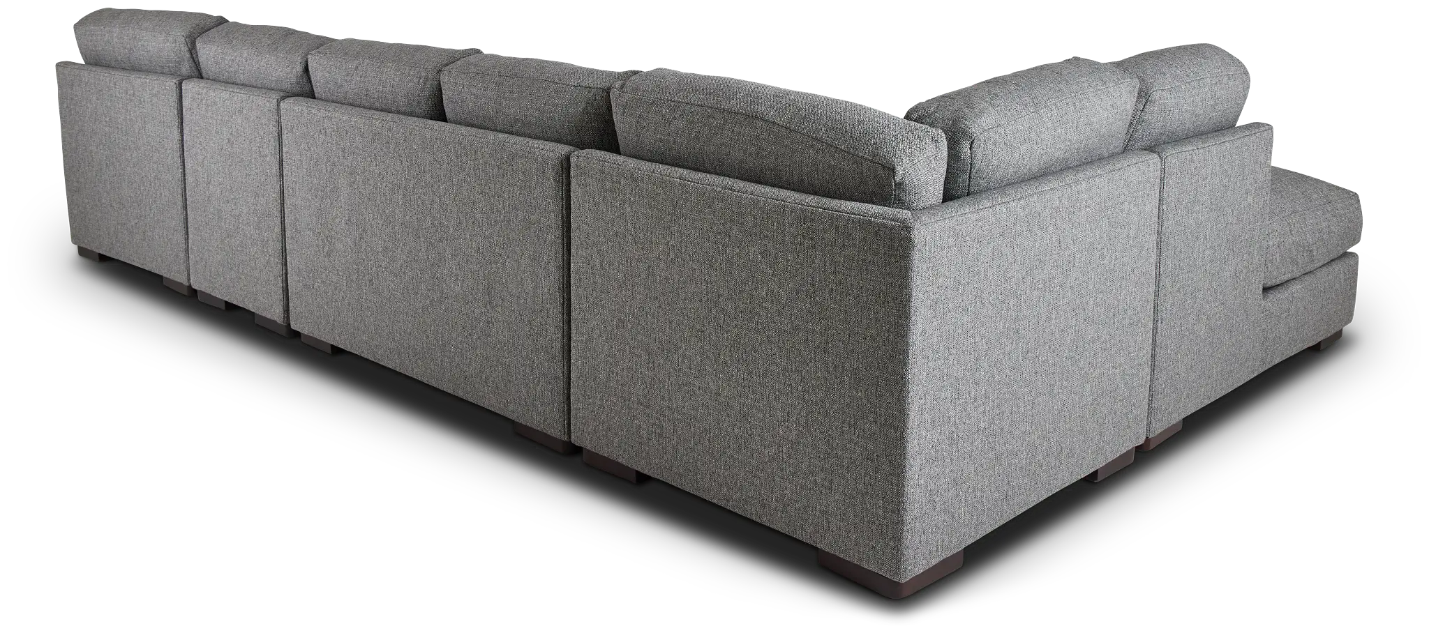 Veronica Dark Gray Down Large Left Bumper Sectional Veronica Dark Gray Down Large Left Bumper Sectional