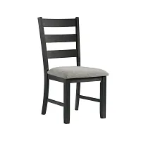 Kalila Black Upholstered Side Chair