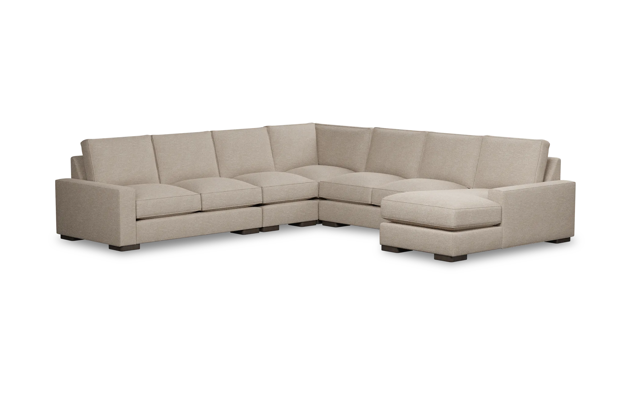 Edgewater Victory Taupe Large Right Chaise Sectional