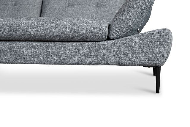 Micah Dark Gray Fabric Left Chaise Sectional