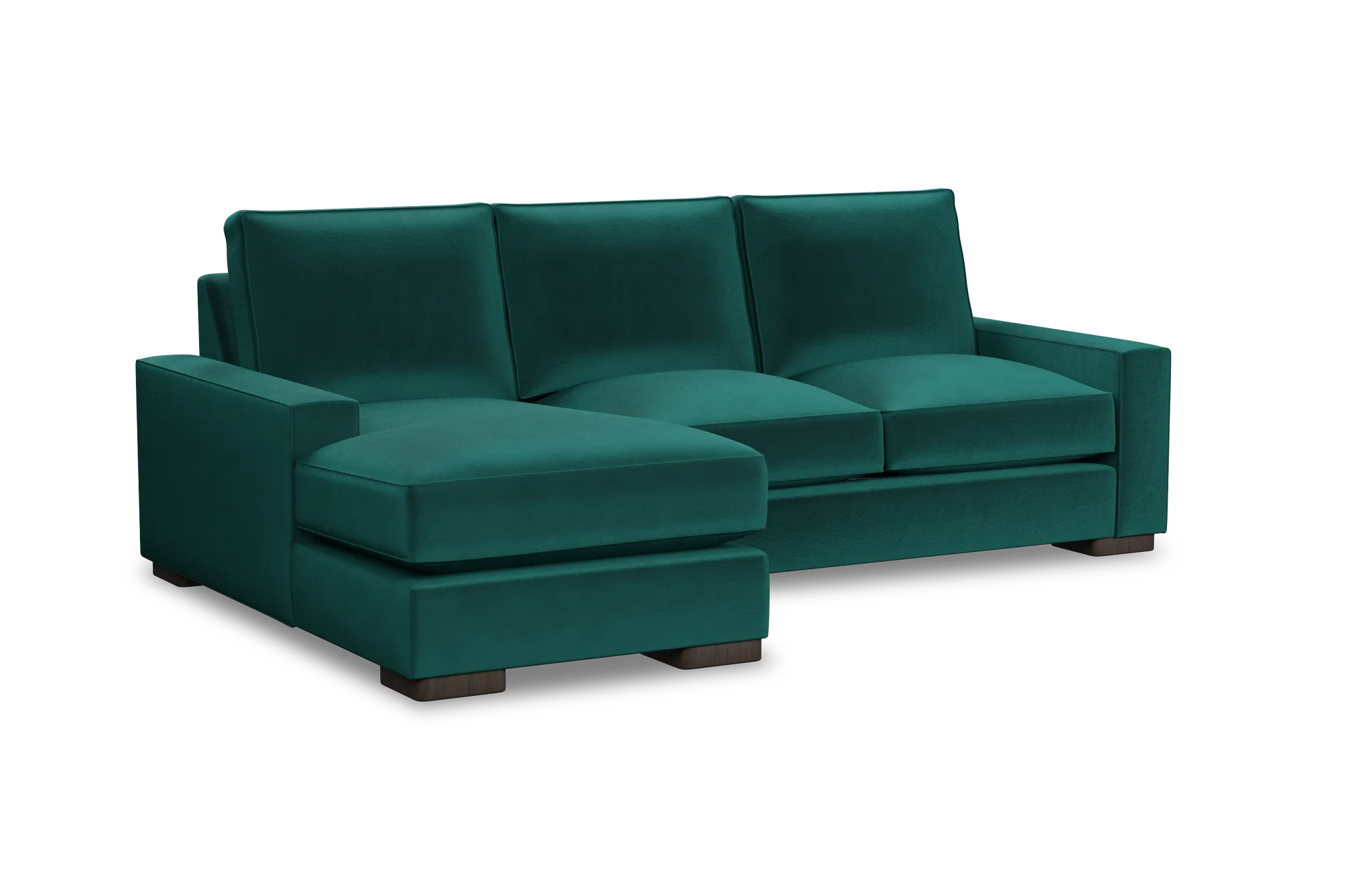 Edgewater Joya Green Left Chaise Sectional