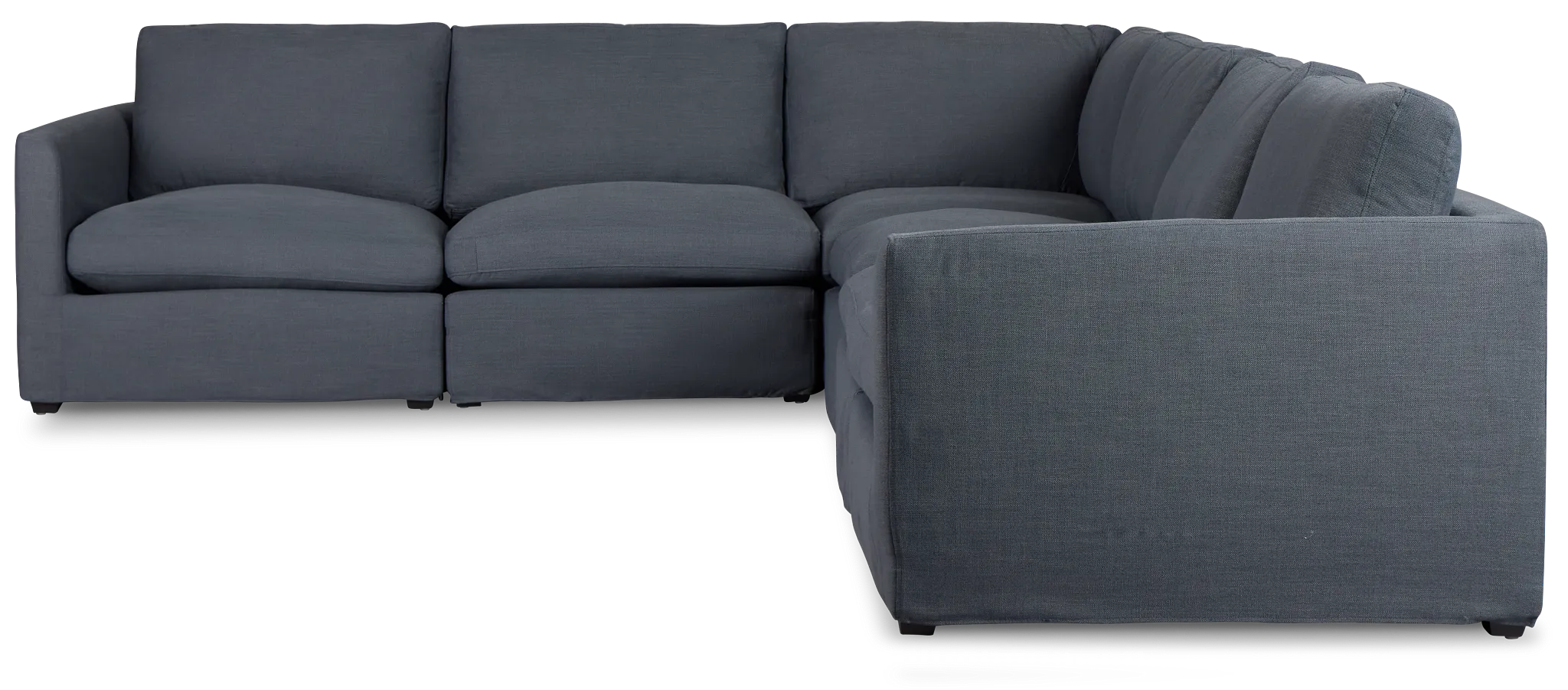 Willow Navy Fabric Large Two-arm Sectional