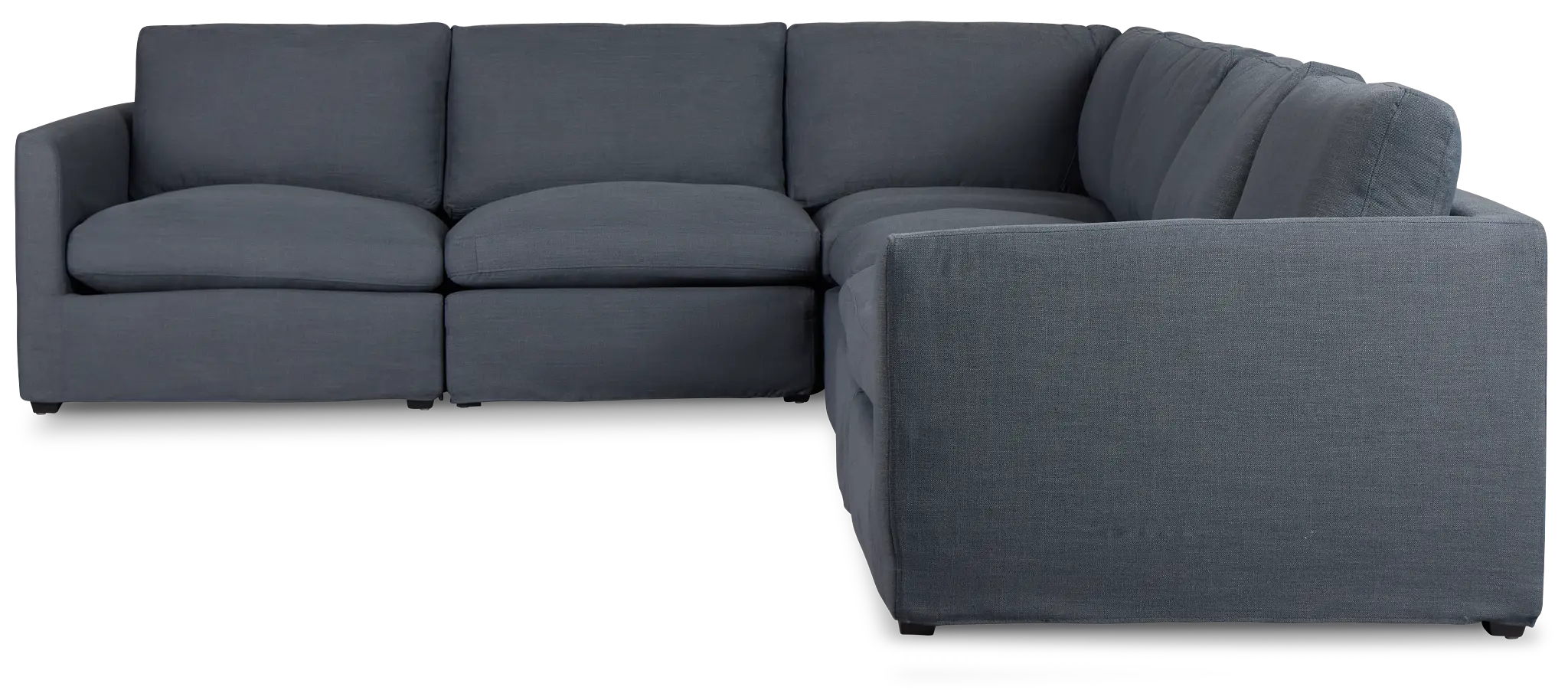 Willow Navy Fabric Large Two-arm Sectional Willow Navy Fabric Large Two-arm Sectional