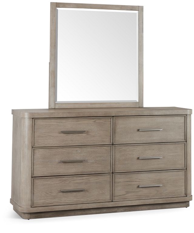 Soho Light Tone Dresser & Mirror