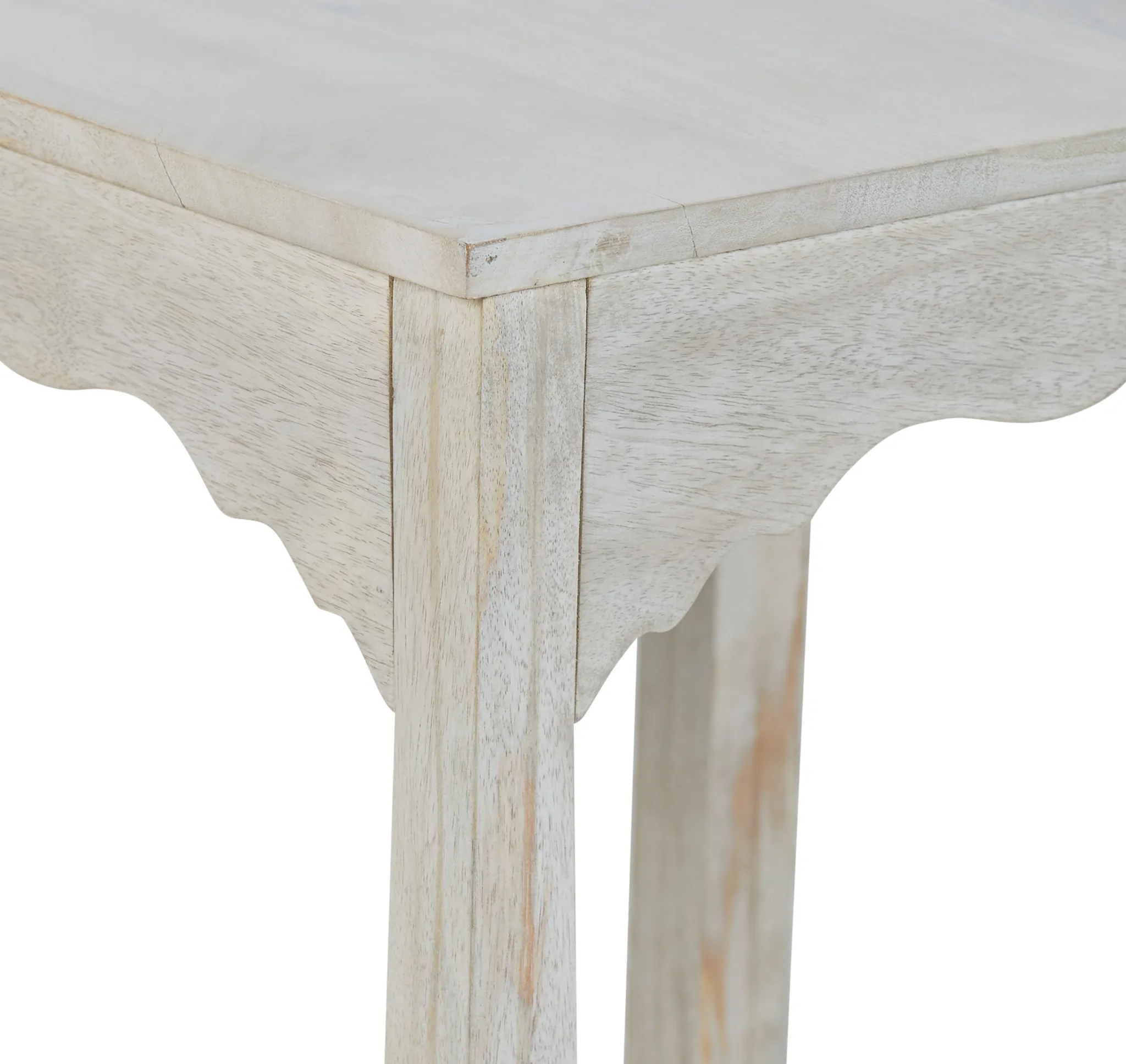 Stacey White Square End Table