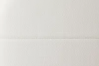 Doral White Curved Upholstered Platform Bed