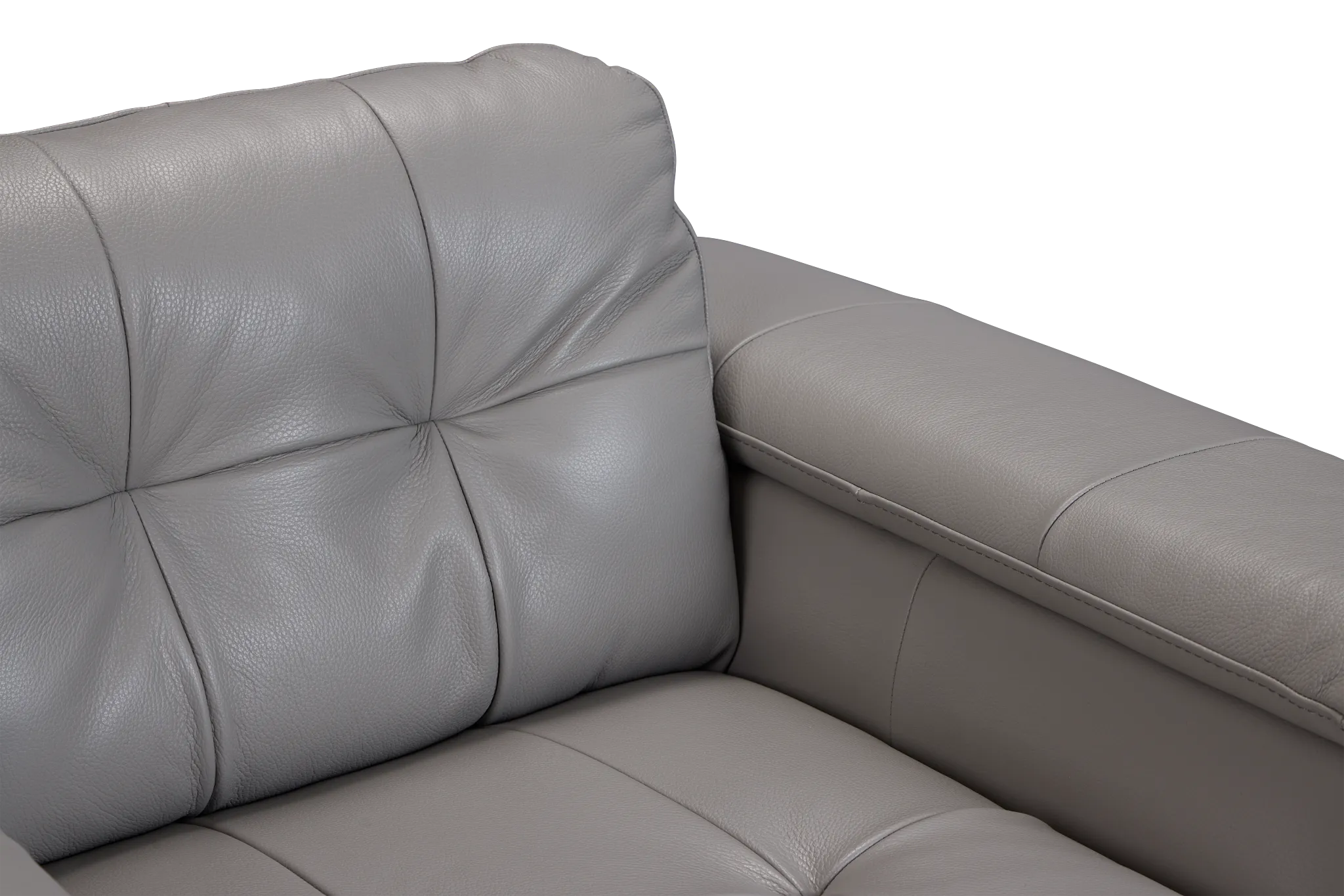 Rowan Gray Leather Chair