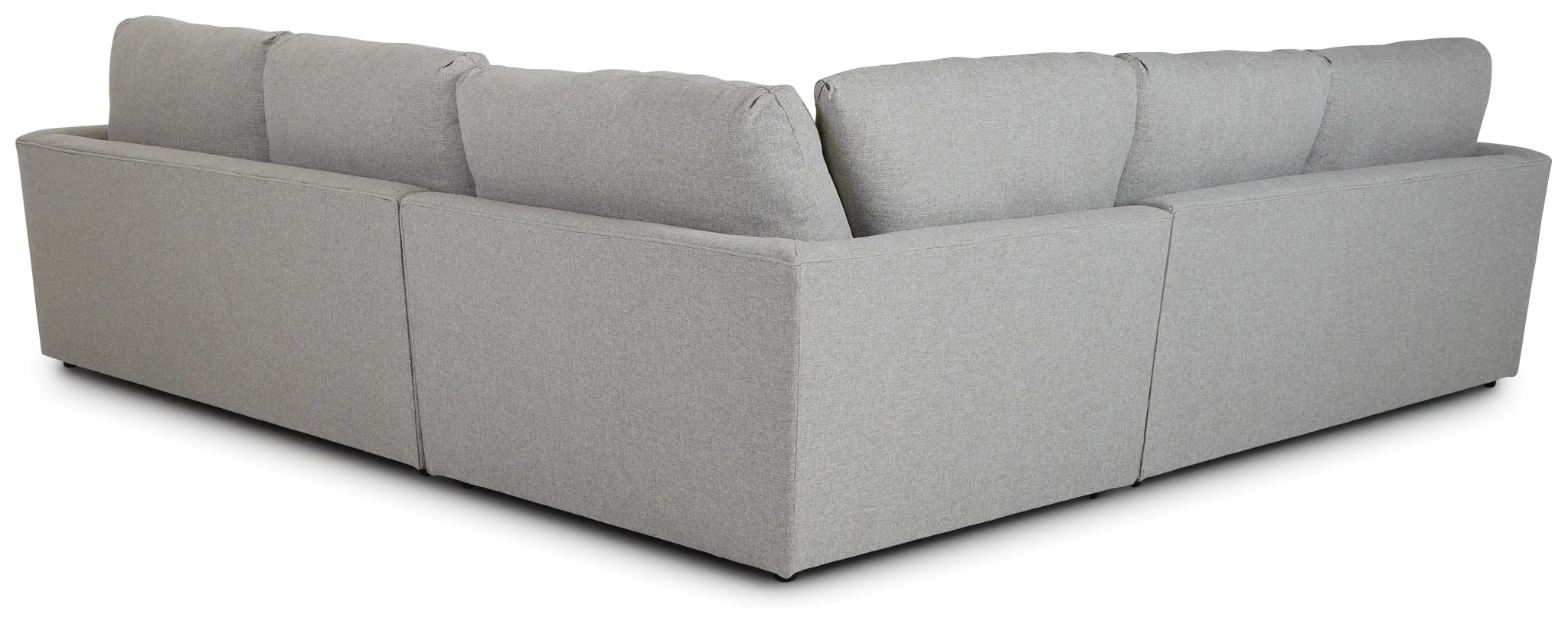 Noah Khaki Fabric Small Two-arm Sectional