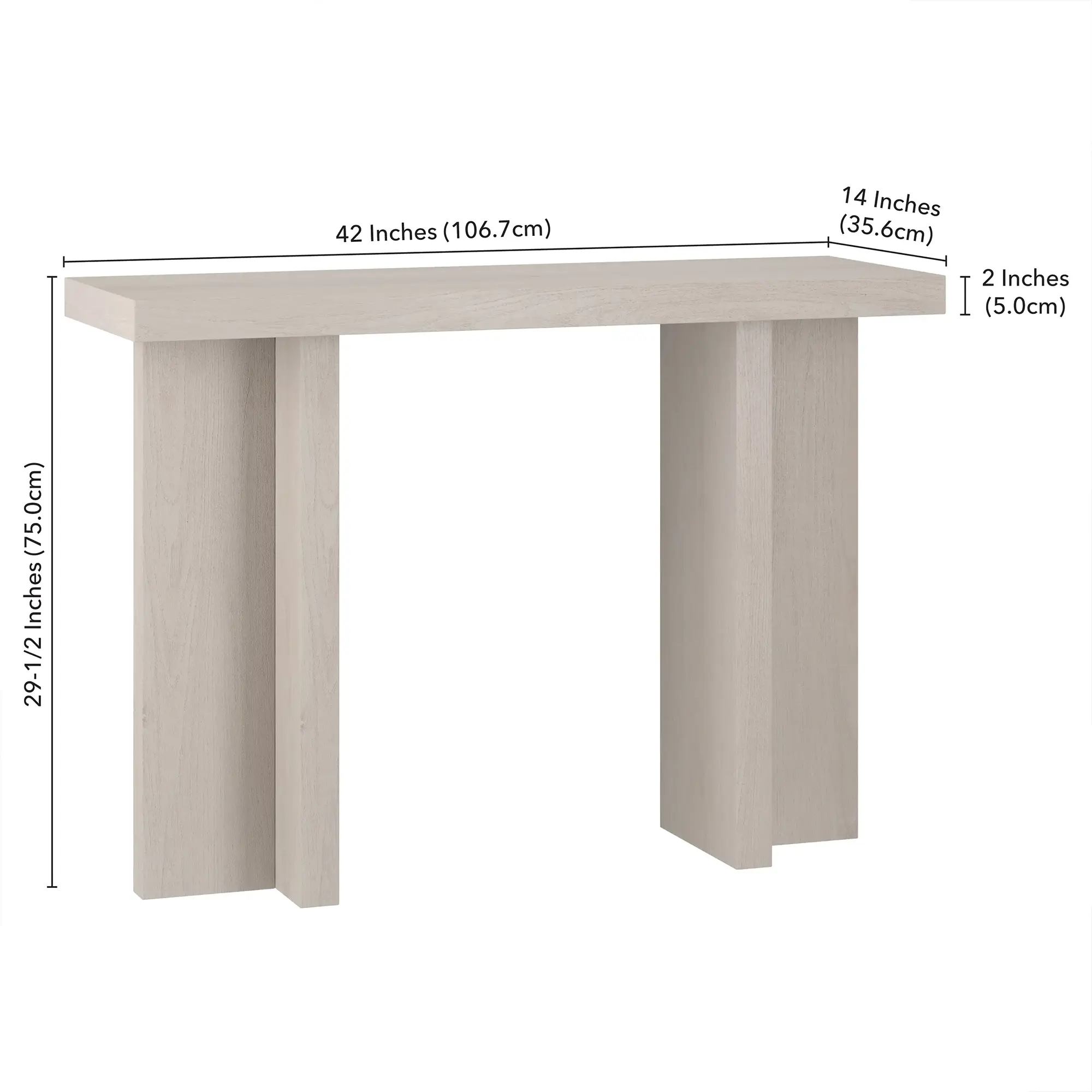 Albert White Sofa Table Albert White Sofa Table