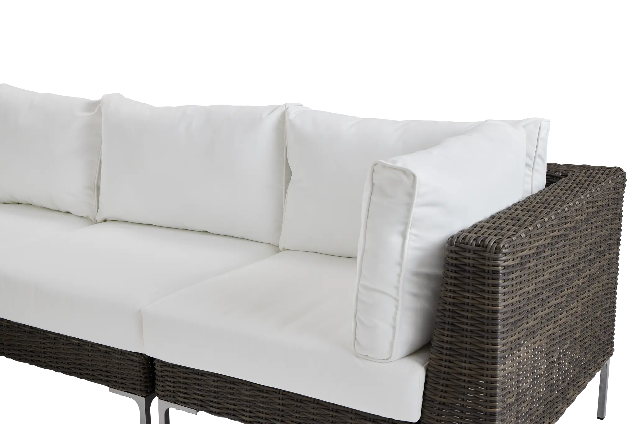 Tulum White Woven Two-arm Sectional Tulum White Woven Two-arm Sectional